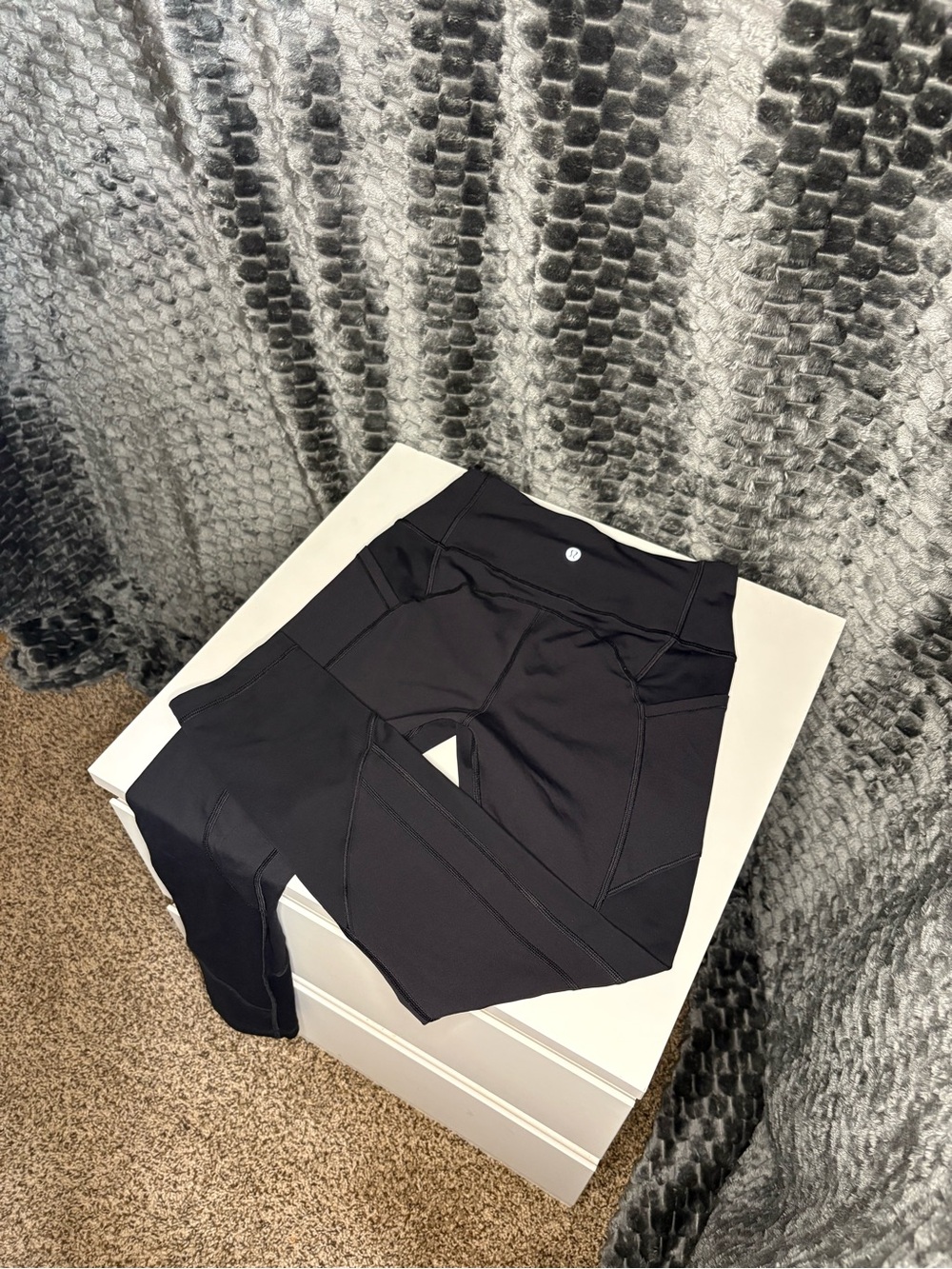 lululemon athletica Black High-Rise Bike Shorts with Pocket Detail